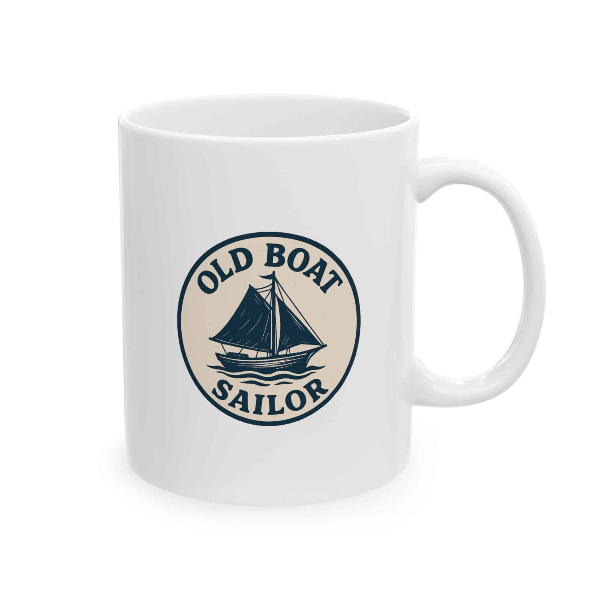 Old Boat Sailor Coffee Mug — OBS Logo Ceramic Mug (11oz, 15oz) - Image 2